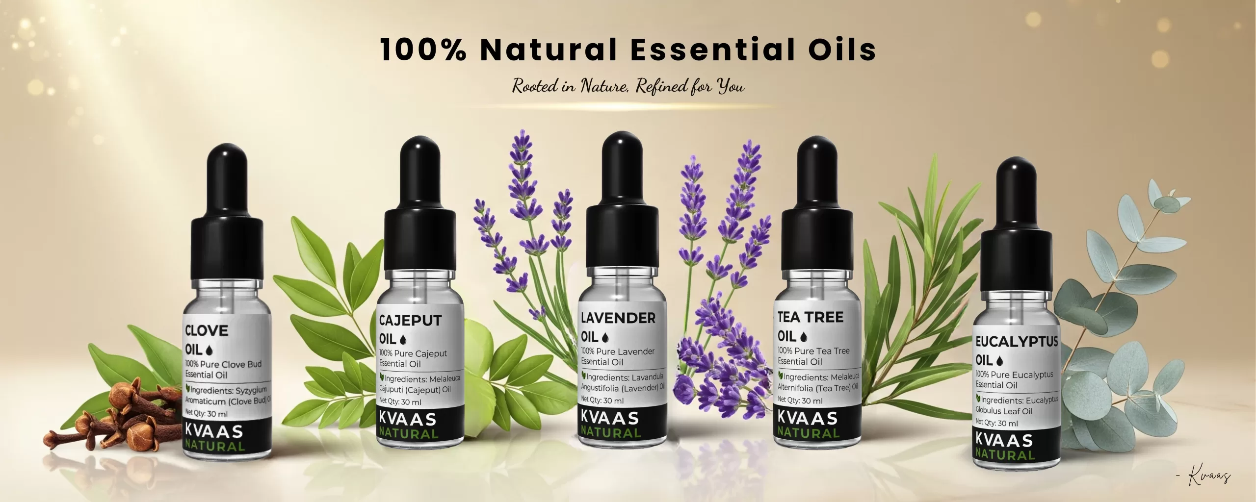 Natural Essential Oils Banner