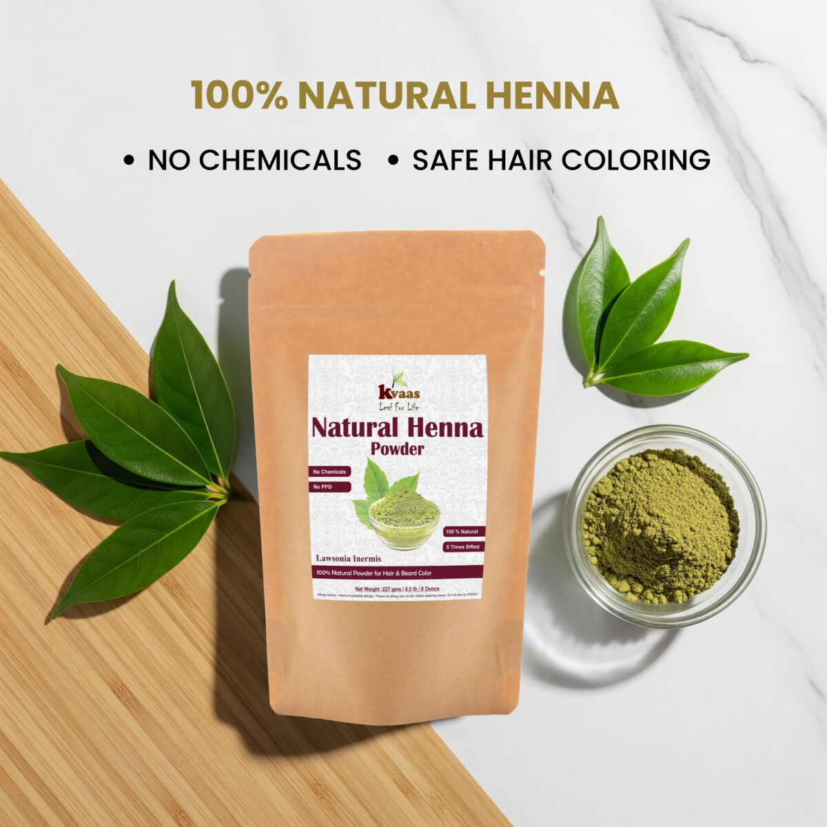 Natural Henna Powder 100 g Pack – Kvaas