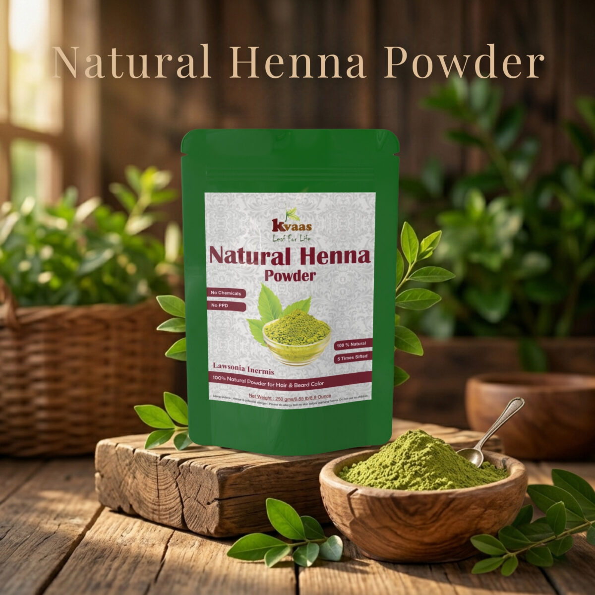 Natural Henna Powder – Kvaas